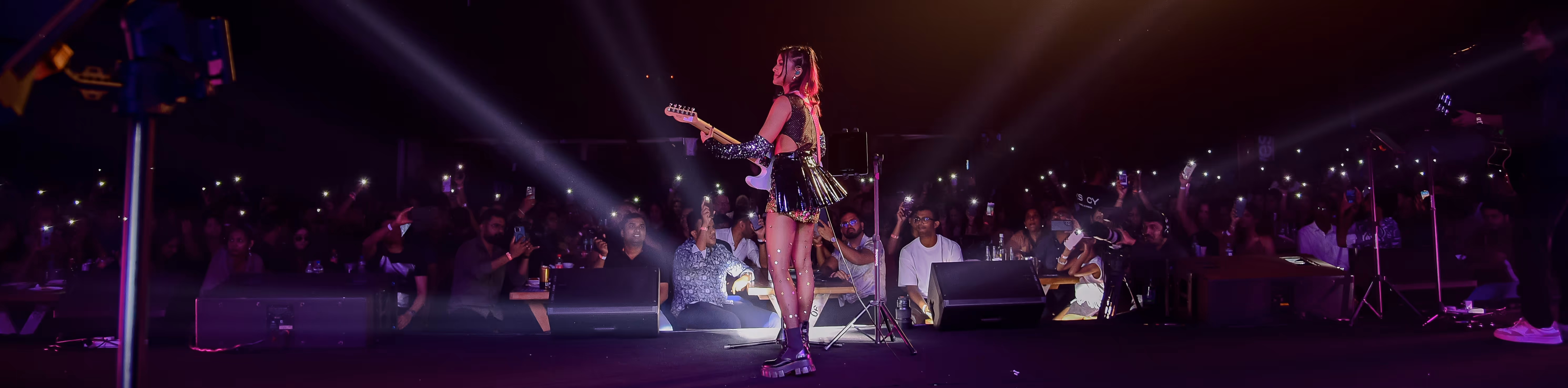 Yohani performing on stage
